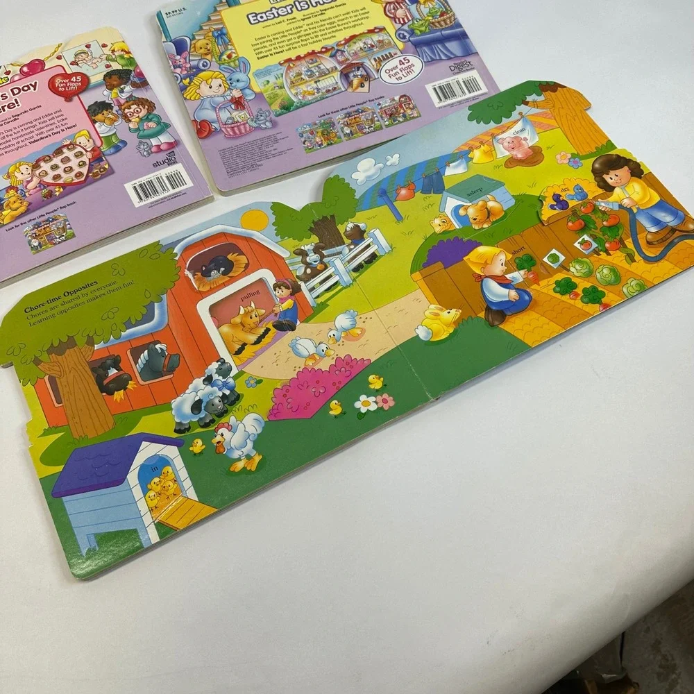Fisher-Price Little People Lift-the-Flap Board Books Set of 4‎ Halloween Easter